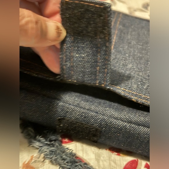 Blue Jean Denim Bible Bag From White Dove Designs Size L - Picture 2 of 8